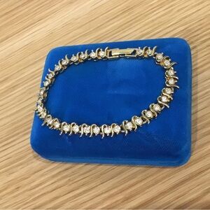 Park Lane Signed Gold ToneTennis Bracelet